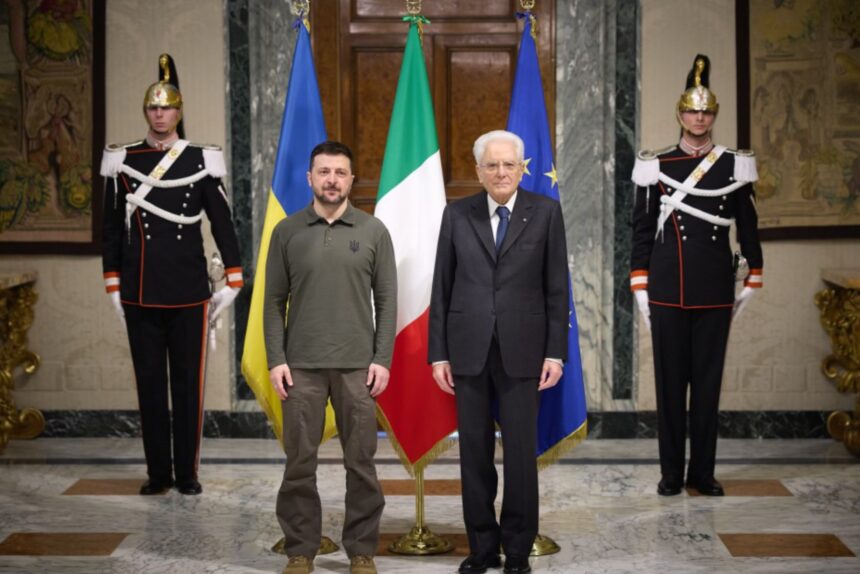 Зеленський провів важливу зустріч з Президентом Італії Серджо Маттареллою.
