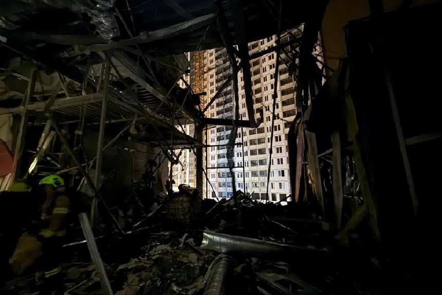 Ворожий удар по цивільній інфраструктурі