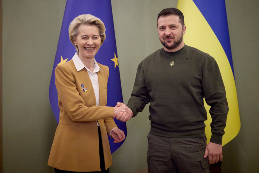 Зеленський зустрівся з президенткою Єврокомісії